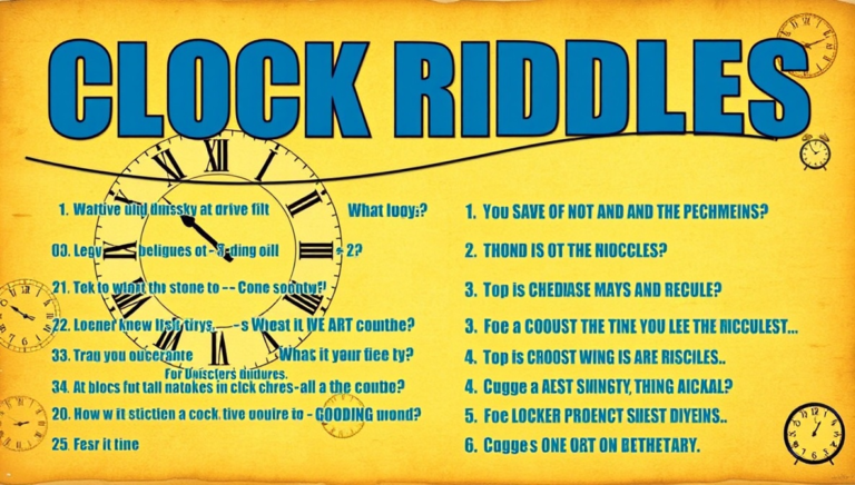 clock riddles