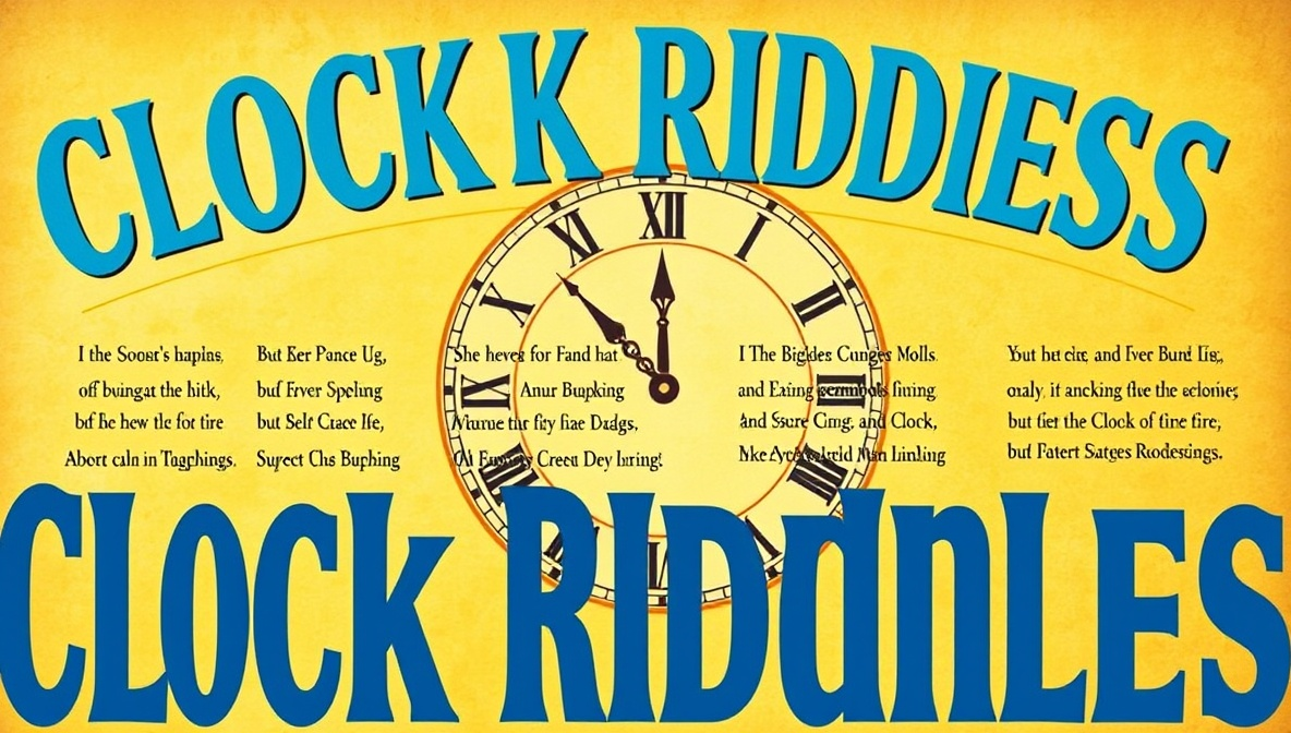Clock Without Numbers Riddle 260+ Clock Riddles: Fun Brain Teasers for Kids and Adults
