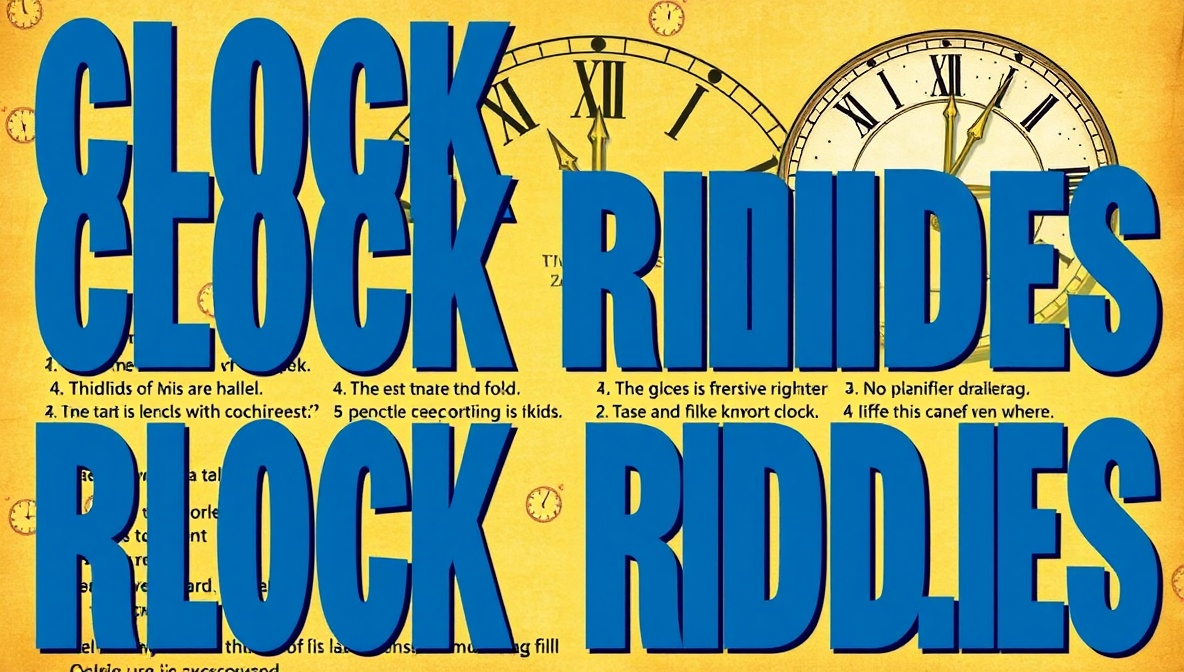 Clock Riddles 260+ Clock Riddles: Fun Brain Teasers for Kids and Adults