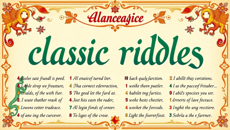 classic riddles