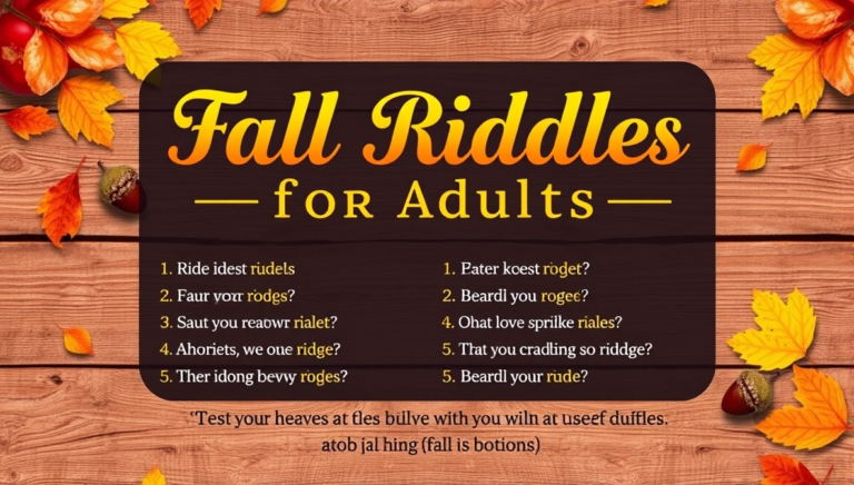 fall riddles for adults