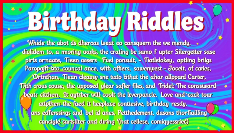 birthday riddles