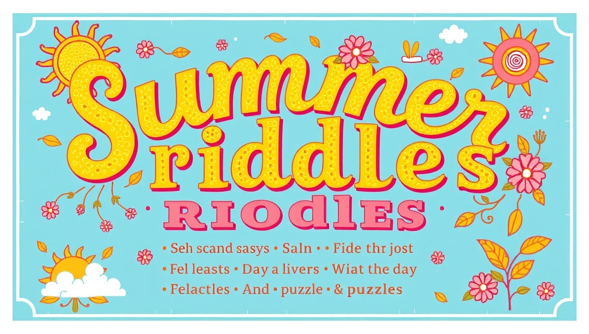 Sample Riddle For Sunblock 550+ Best Summer Riddles with Answers for Kids, Adults & Everyone