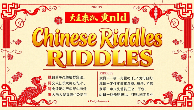 chinese riddles