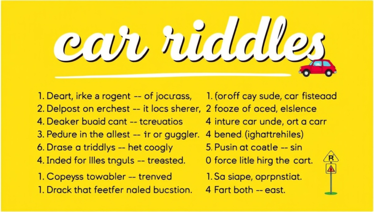 Car Riddles