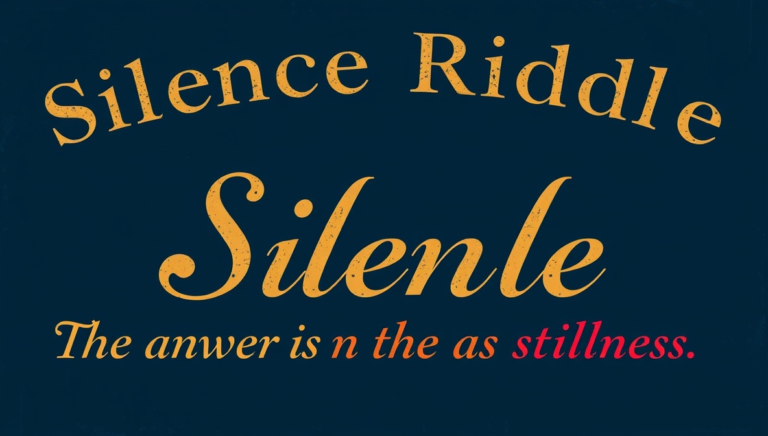 silence riddle