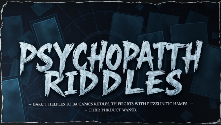 psychopath riddles