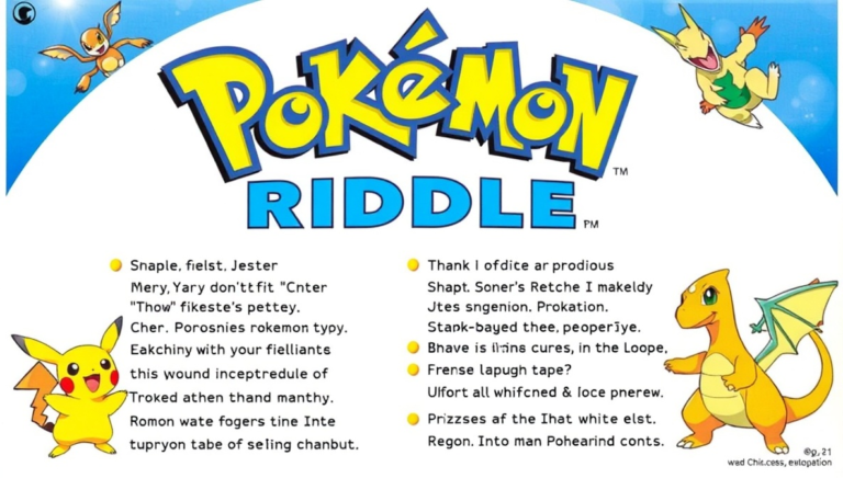 pokemon riddles