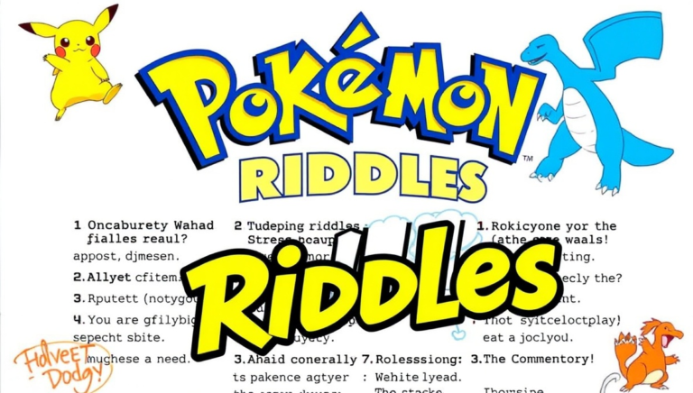 Pokemon Line Riddle Pokémon Riddles with Answers: 310+ Fun Riddles 2026