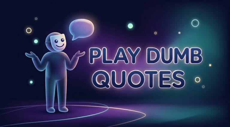 play dumb quotes
