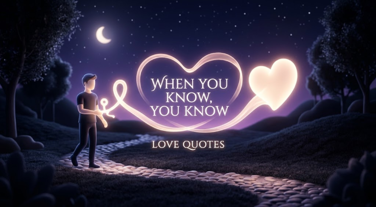 when you know you know love quotes