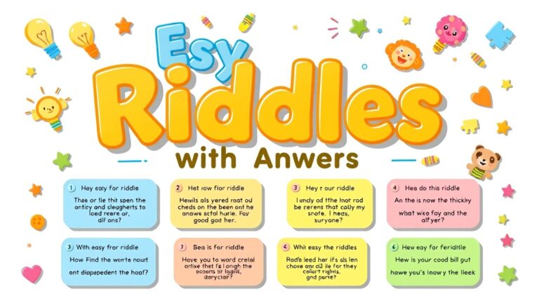 easy riddles with answers