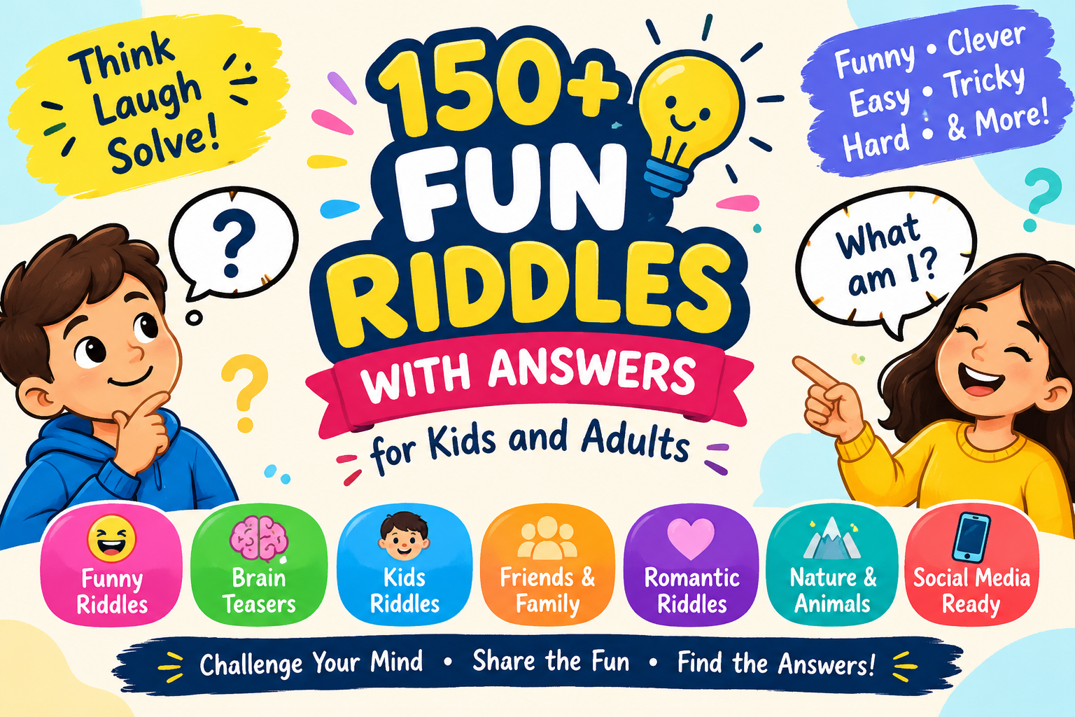 150+ Fun Riddles With Answers to Make Everyone Laugh in 2026 - Riddleey