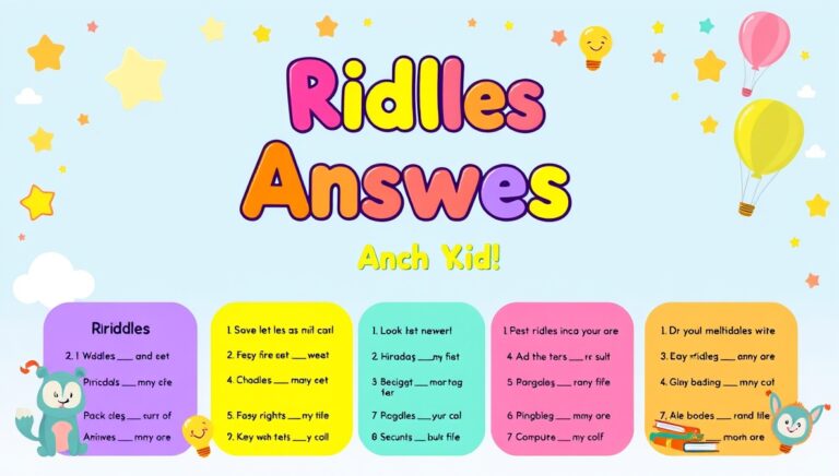 riddles with answers for kids