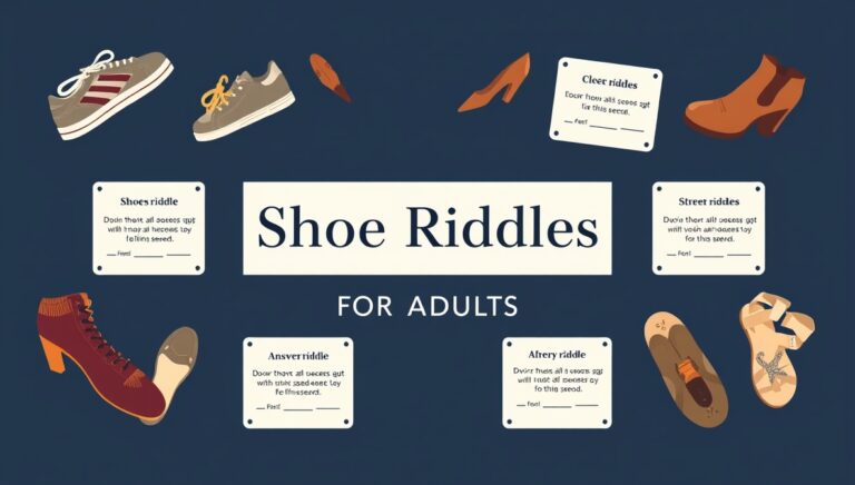 shoe riddles for adults