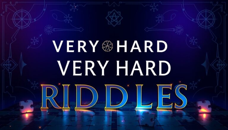 very hard riddles